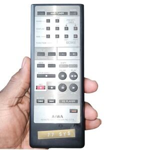 AIWA Remote Control RC-T77A AMP Tuner CD‎ Player Tested Genuine OEM